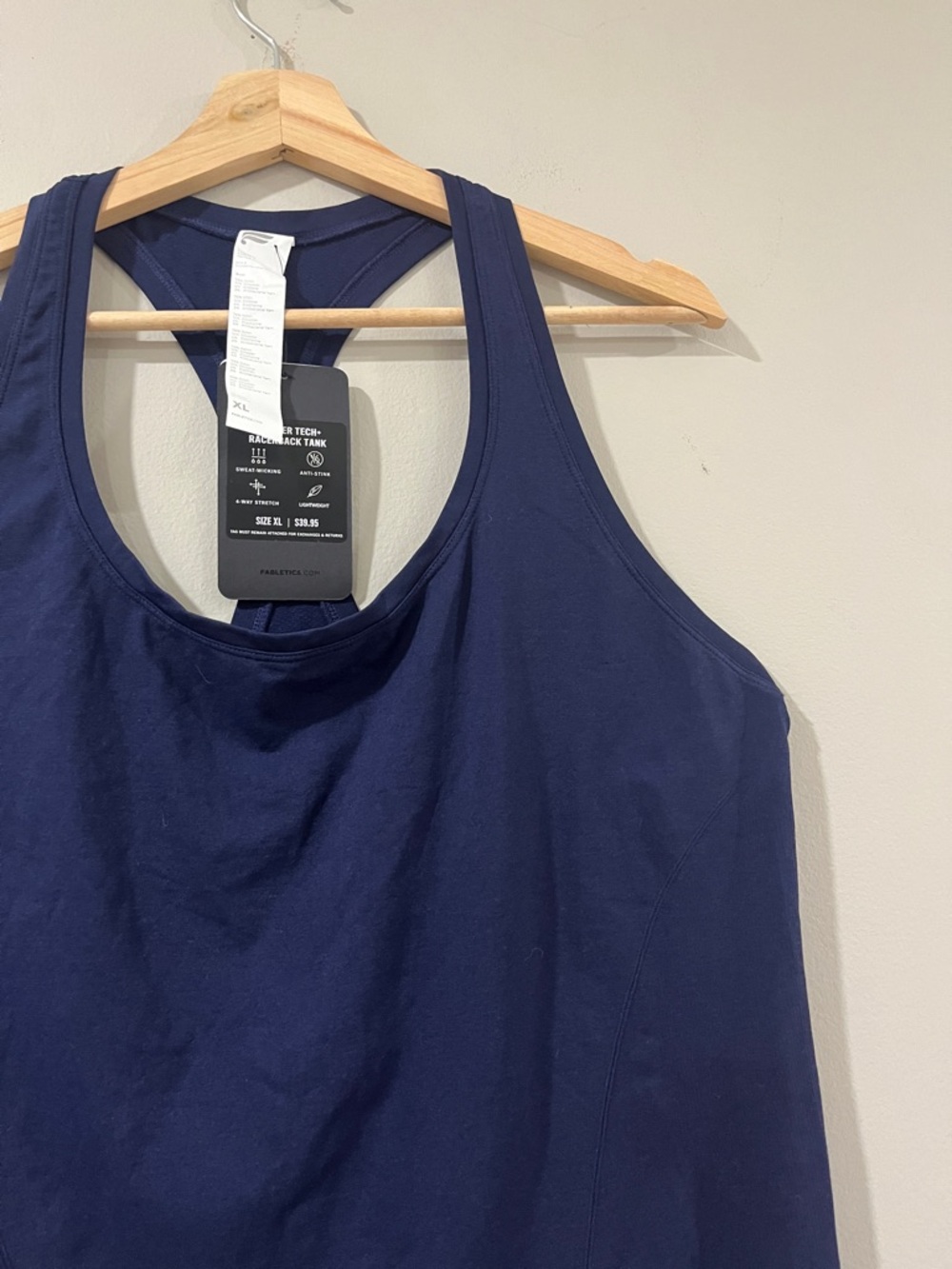 Fabletics Navy Racerback Tank — Solid Athletic Staple - Picture 6 of 7